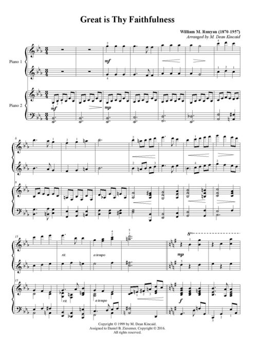 Hymns of the Faith for Piano Duet Book 1 - Image 3
