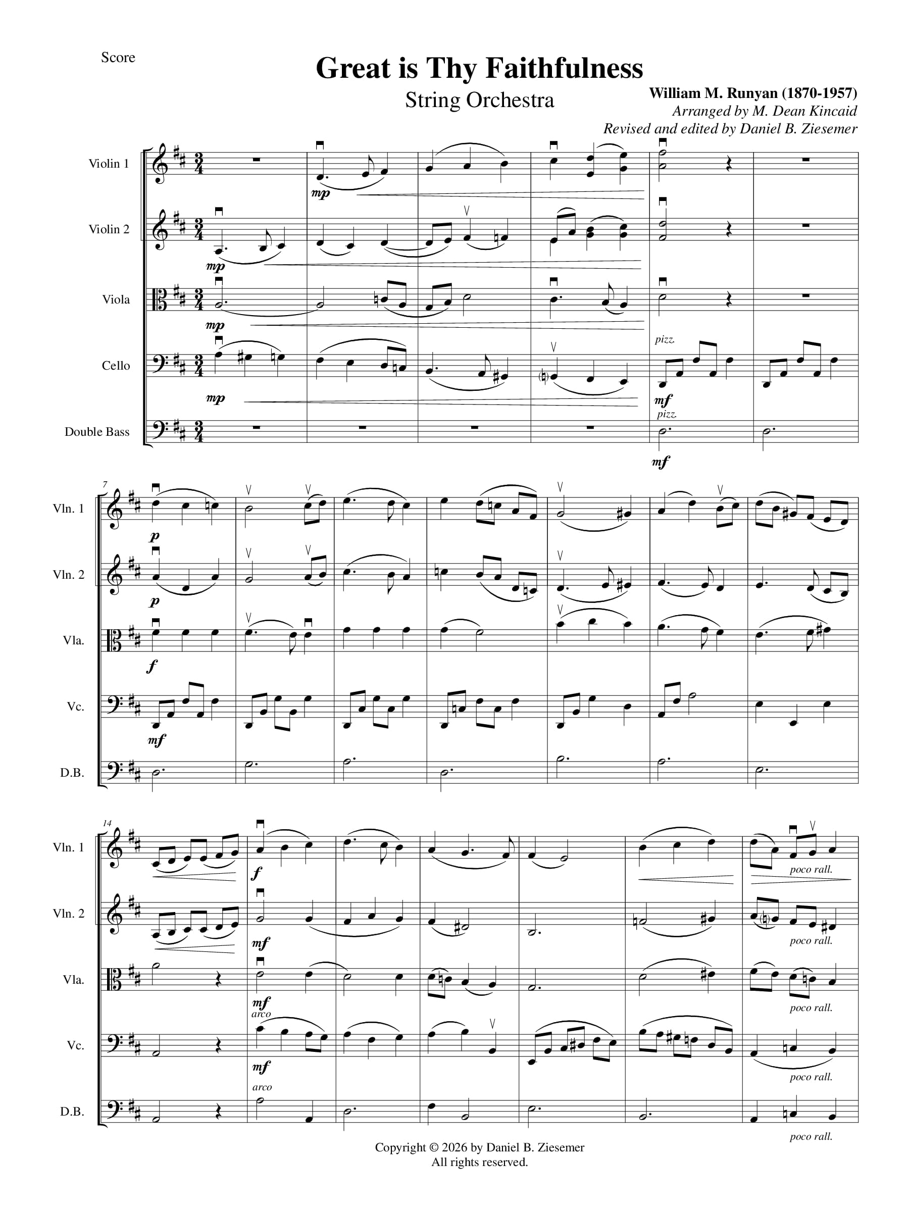 Great Is Thy Faithfulness - String Orchestra - Image 2